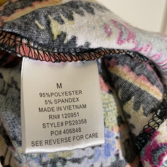 Pink Rose Tribal Print/Artsy Dress - Picture 4 of 4